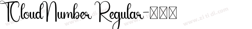 TCloudNumber Regular字体转换